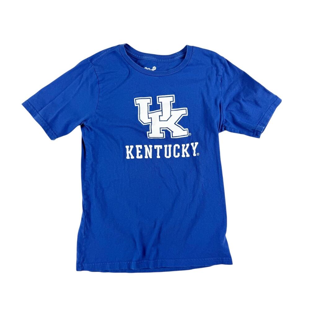 Kentucky Wildcats Blue T-Shirt UK Logo NCAA College Tee 10/12 Gen2 Youth Medium